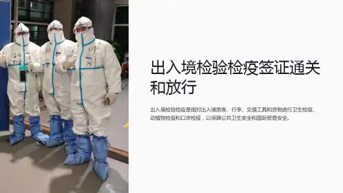 出入境检验检疫签证通关和放行