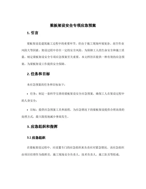 梁板架设安全专项应急预案