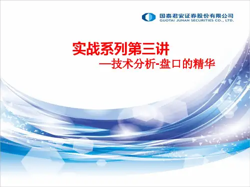 实战系列分时图表分析