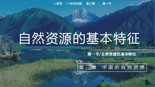 3.1 自然资源的基本特征 课件-2024-2025学年八年级地理上学期人教版