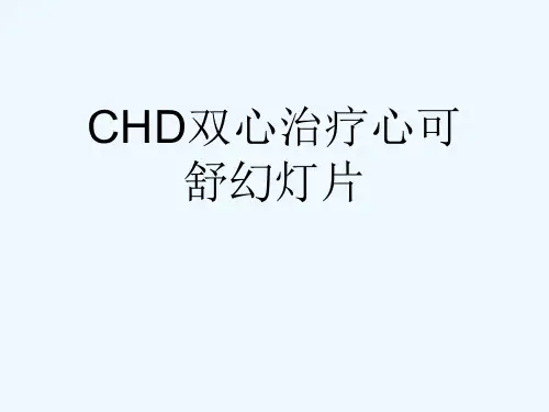 CHD双心治疗心可舒幻灯片