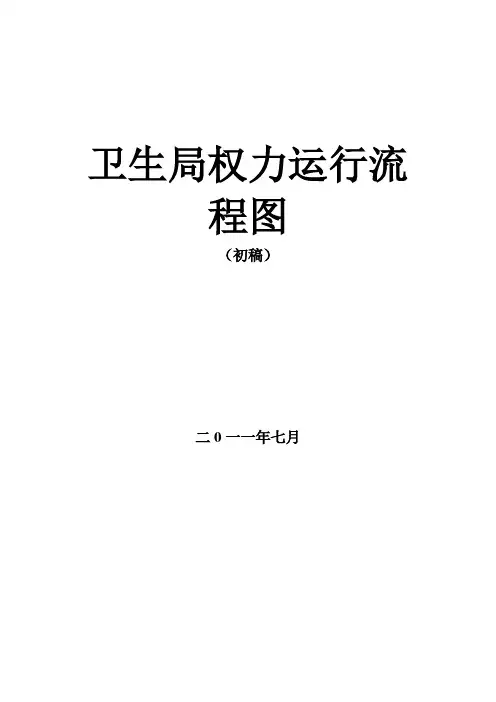 卫生局权力运行流程图