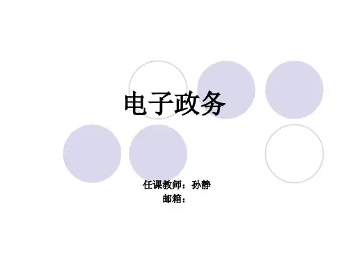 电子政务国内外发展现状