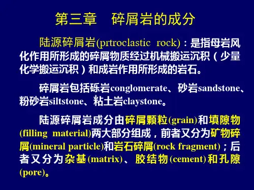 03第三章碎屑岩的成分