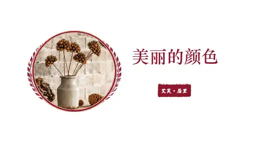 八年级语文上册第9课《美丽的颜色》(课件共26张)