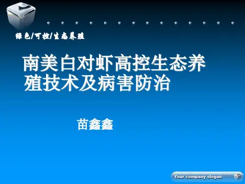 南美白对虾养殖关键技术及病害防治