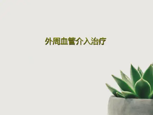 外周血管介入治疗PPT文档共63页