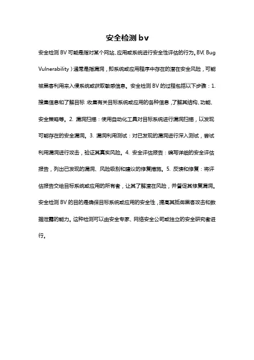 安全检测bv