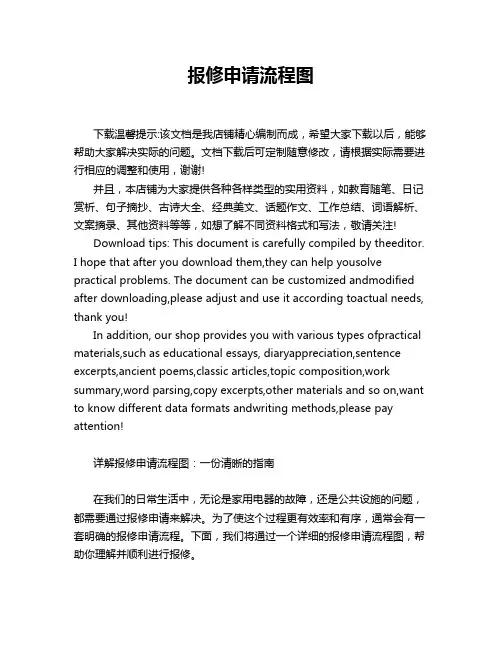报修申请流程图