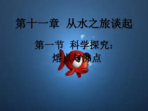科学探究：熔点与沸点(3)