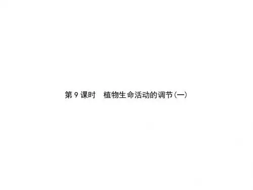 高中生物第2单元生物个体的稳态(第9课时)植物生命活动的调节(一)课件苏教必修3