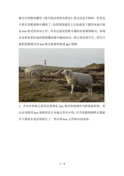 可以教我把优酷的kux格式转换成mp4的方法吗