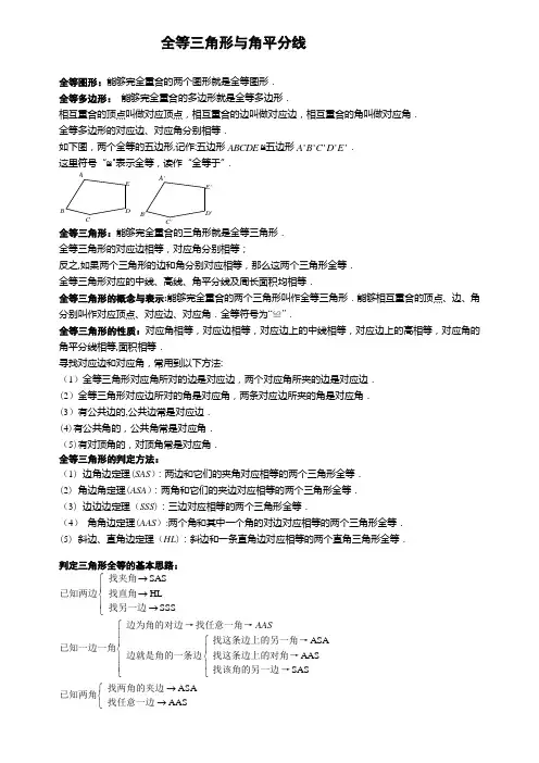 全等三角形几种类型(总结)