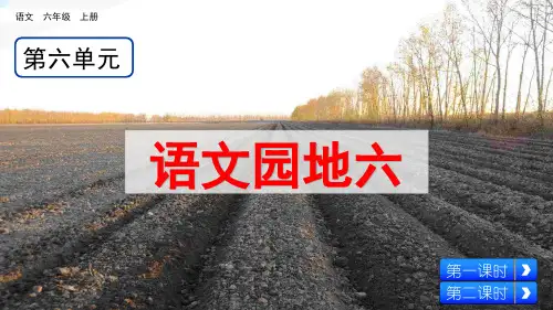 人教部编版六年级语文上册《语文园地六》教学课件优秀公开课课件