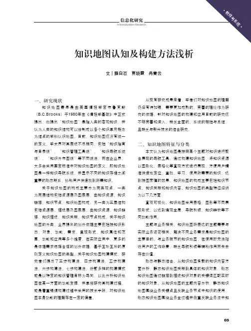 知识地图认知及构建方法浅析