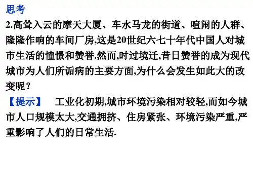 城市环境问题及其成因