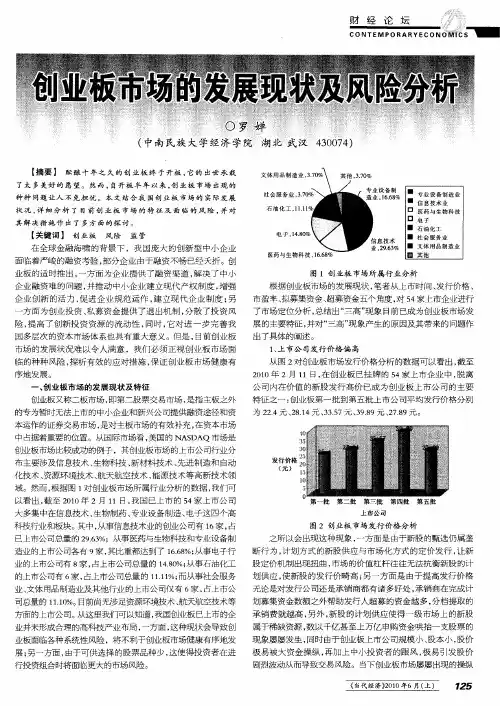 创业板市场的发展现状及风险分析