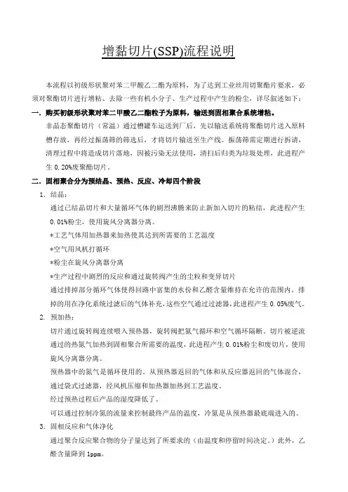 聚酯切片流程说明