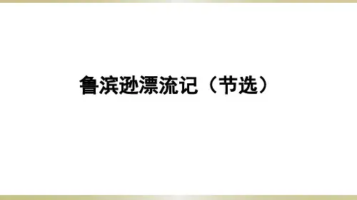 六年级下册语文课件-第5课 鲁滨逊漂流记(节选)部编版 (共24张PPT)