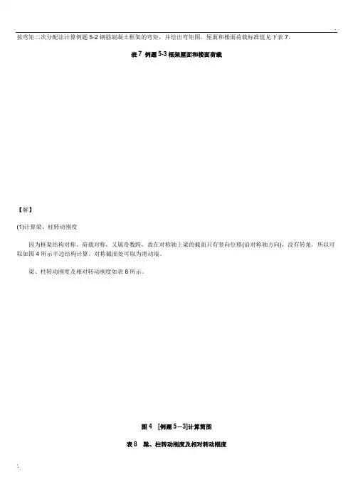 弯矩二次分配法