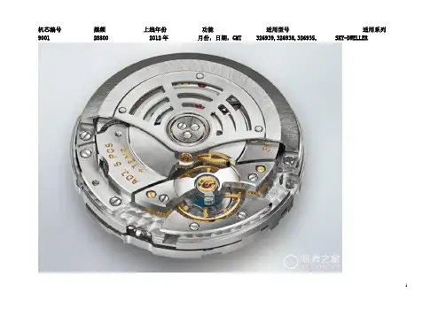 劳力士机芯 型号对照表