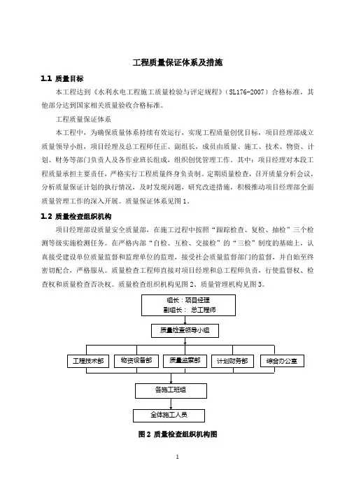 水利水电工程质量保证体系