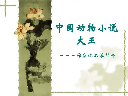 动物小说大王沈石溪