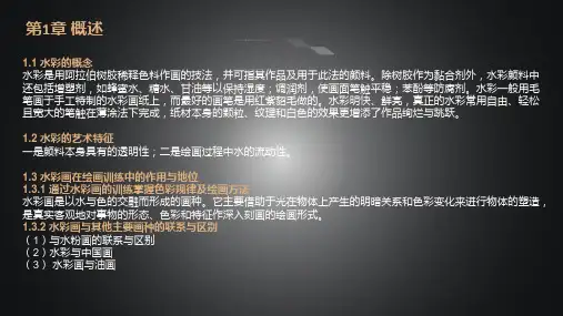 水彩技法从入门到精通课件