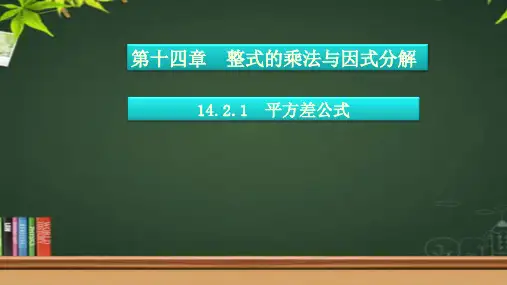 人教版八年级数学上册平方差公式教学及说课课件