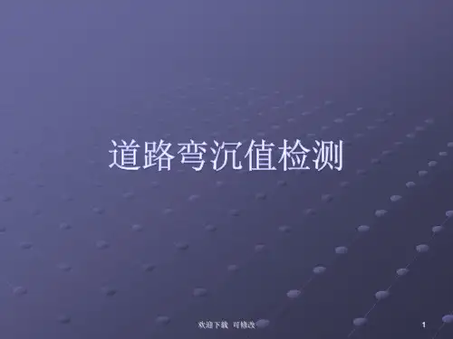 道路弯沉值检测(最新)