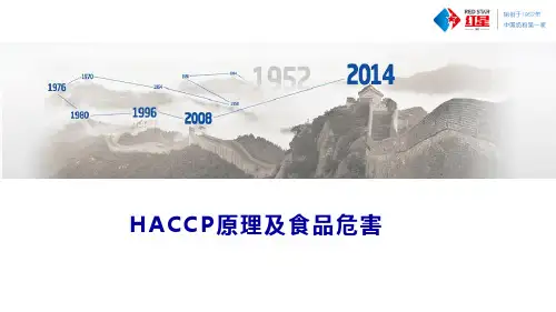HACCP七大基本原理及食品危害