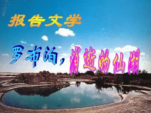 初中语文《罗布泊,消逝的仙湖》(共37张)ppt106