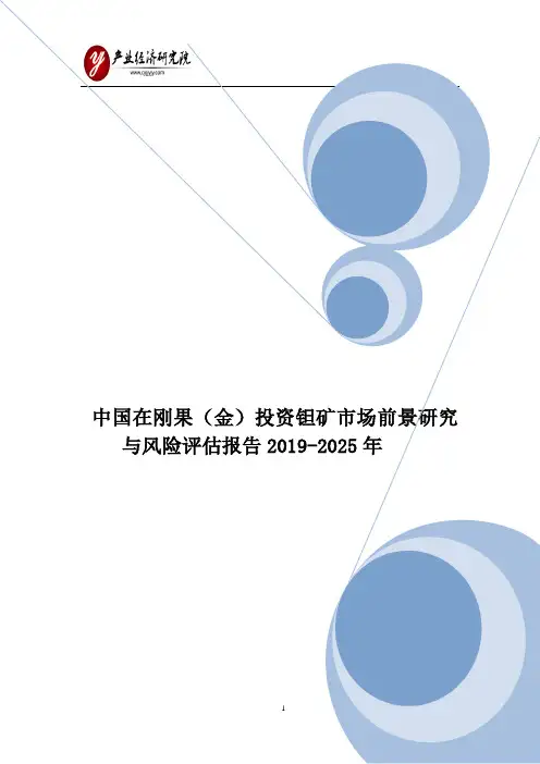 中国在刚果(金)投资钽矿市场前景研究与风险评估报告2019-2025年