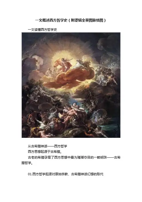 一文概述西方哲学史（附逻辑全景图脉络图）