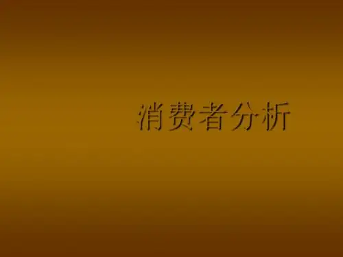 房地产消费者分析ppt课件