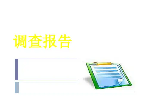 应用文写作 调查报告