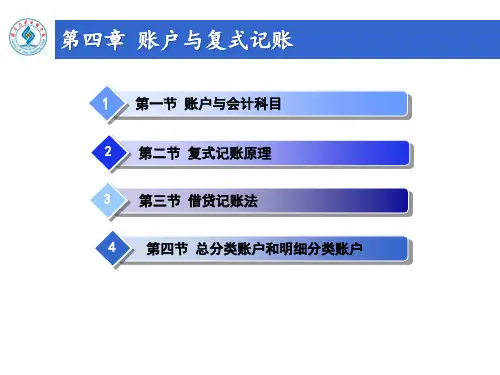 复式记账的理论依据和基本原则