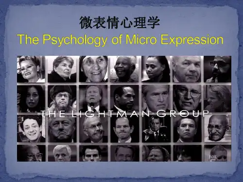 英语PPT微表情2