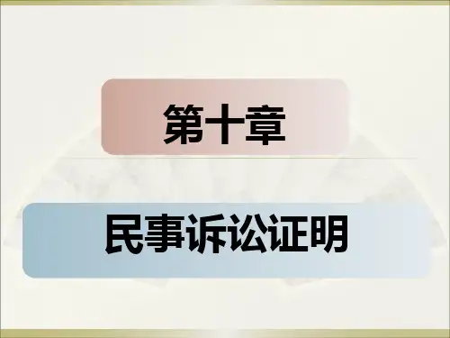 民事诉讼法第十章