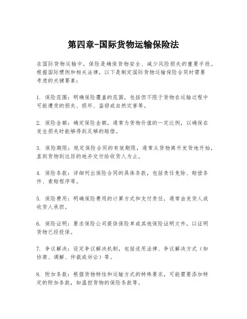 第四章-国际货物运输保险法