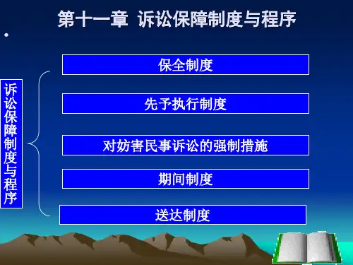 第十一章 诉讼保障制度与程序