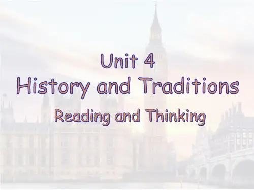 Unit 4 Reading and Thinking 课件-高中英语人教版(2019)必修第二册