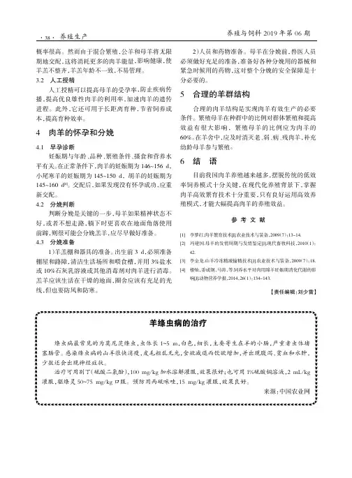 羊绦虫病的治疗