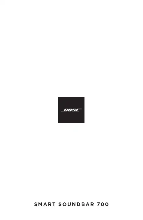 bose+soundbar-700 使用手册说明书