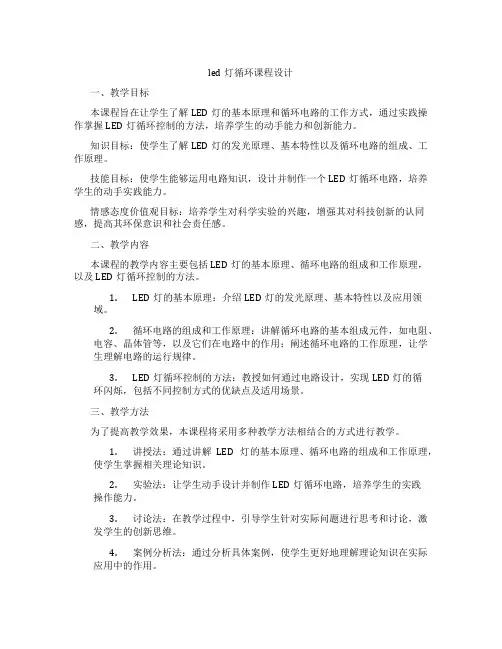 led灯循环课程设计