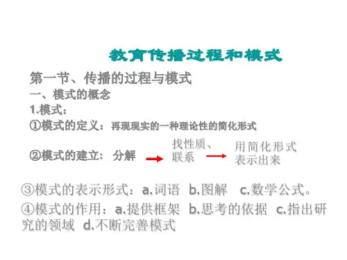 教育传播过程和模式