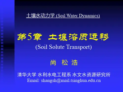 SWD5土壤溶质运移