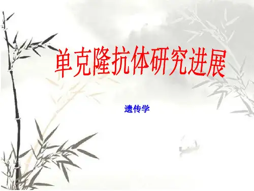 单克隆抗体研究进展