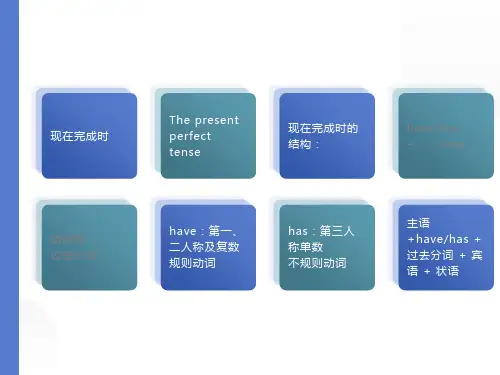 初中英语现在完成时