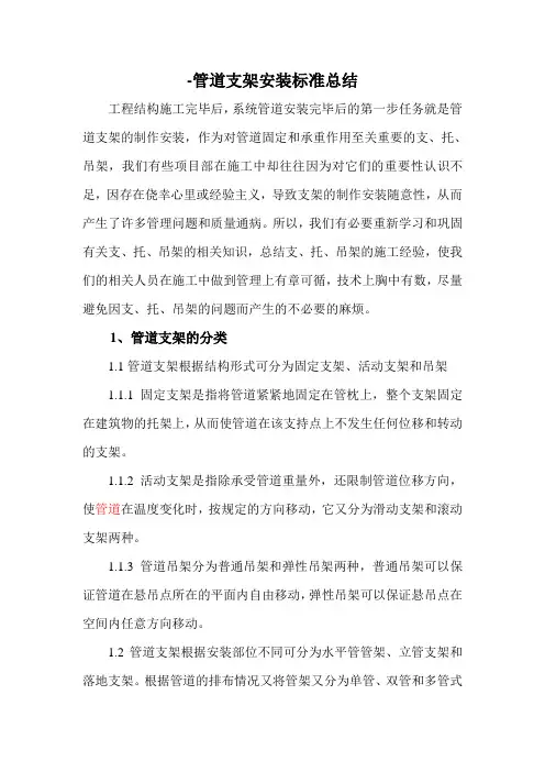 支架安装要求